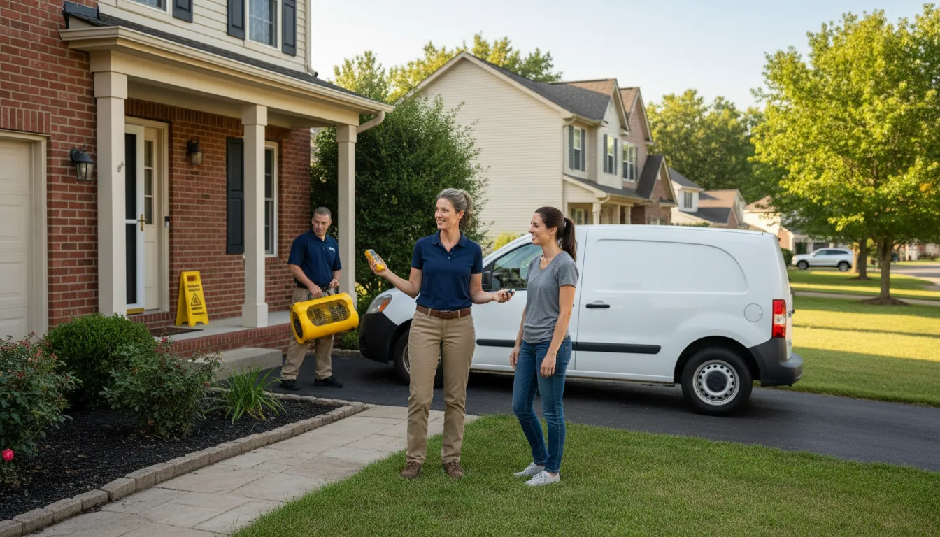 Residential water damage restoration in Corral, ID